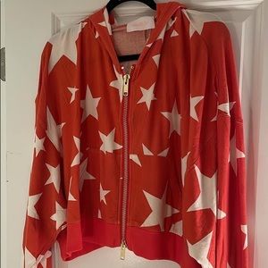 Selkie Red Star Pillow Zip Up Hoodie. New, never been worn. Size Medium